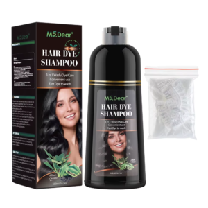 500Ml Hair Dye Shampoo for Women Men Fast Coloring Coffee Black Hair Dyes Cream Cover Gray White Hair Plant Nourish Oil Essence
