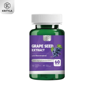 【Krityla】Grape Seed Extract,Resveratrol,Anti-Aging & Antioxidant,Promotes Cardiovascular Health.