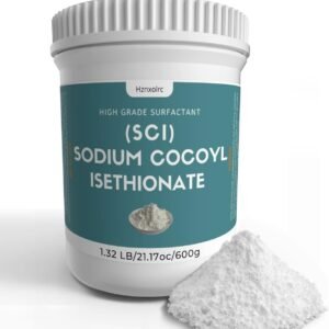 21.17 Oz Sodium Cocoyl Isethionate, Premium Sodium Cocoyl Isethionate (SCI) Powder, Amazing Bubbles, Gentle on Skin, Biodegradable, Suitable for Making Bath Bombs, Bath Truffles and More