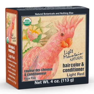 Henna Hair Color & Conditioner - Light Red Hair Dye for Men/Women, Organic Henna Leaf Powder and Botanicals, Chemical-Free, Semi-Permanent Hair Color, 4 Oz
