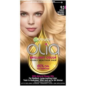 Olia Ammonia-Free Brilliant Color Oil-Rich Permanent Hair Color, 9.3 Light Golden Blonde (1 Kit) Blonde Hair Dye (Packaging May Vary)