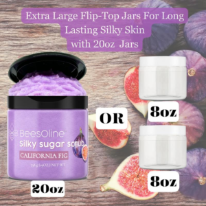 California Fig Silky Sugar Scrub Body Care Organic Hydrating Gentle Daily Moisturizing Pack Fragrance Smooth Sunflower