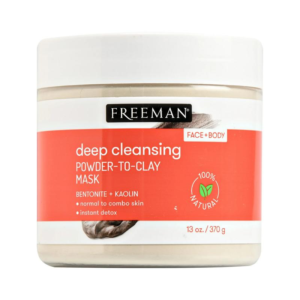 Freeman Bentonite and Kaolin Powder to Clay Facial Mask, Face and Body Mask for Deep Cleansing Skincare, 13 Oz./370 G Jar Delicate Tightening Skin Repair