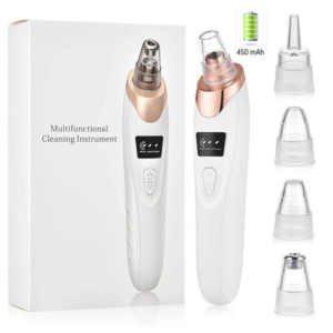 Comfort Portable Electric Vacuum Facial Cleaner Kit, 1 Box Usb Facial Cleansing Instrument with Tips, Electric Facial Cleansing Tool for Deep Pore Cleaning, Face Care Products, Pimple Vacuum