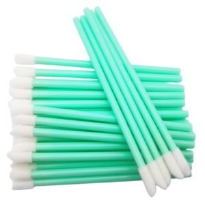 400Pcs Lip Wands Applicators Disposable, Lipstick Brush Lip Gloss Makeup Applicator Beauty Tool Kits (Green)