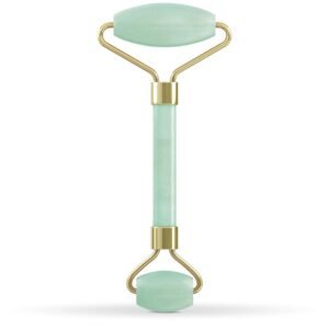 Jade Roller for Face – Face Massager to Stimulate Collagen Production – Jade Face Roller Reduces Fine Lines, Wrinkles & Dark Circles – Facial Skin Care Products for Smooth Skin