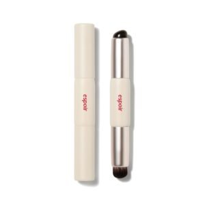 Dual Smudging Lip Brush | Soft Bristles Brush and Gentle Silicone Tips | Compact and Versatile for Matte and Glossy Lip Products