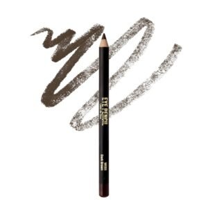 Professional Slim Eye Pencil, Creamy Soft Eye Liner, Smooth Long-Lasting Rich Eyeline Color, Natural Eye Makeup, Water-Resistant (Dark Brown)