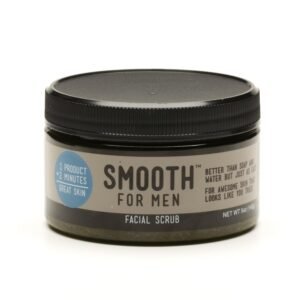 Smooth for Men by  Green Tea with Tea Tree Oil Facial - Cleansing Exfoliating Moisturizer for Sensitive Skin, Acne and Oily Prone Skin, Eczema, Psoriasis